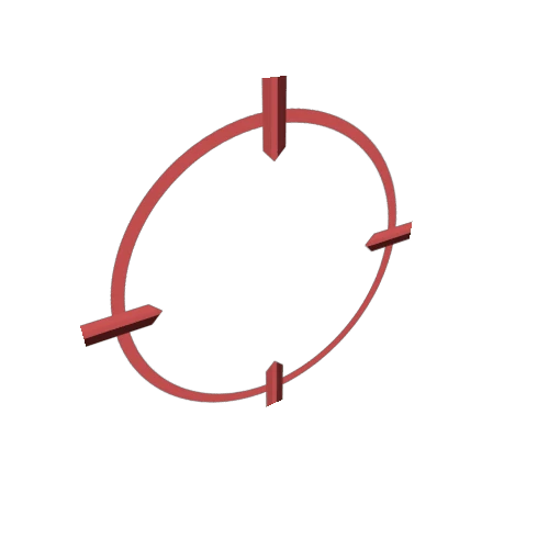 2d ring target 11 Red